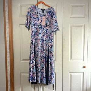 Nina Leonard godet dress NWT petite large